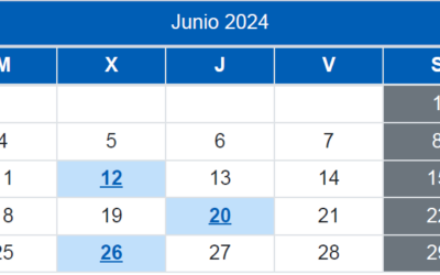 Calendario del Contribuyente / Junio 2024