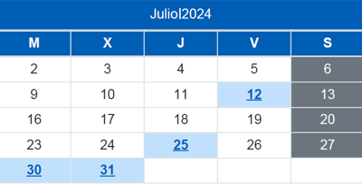 Calendari del Contribuent / Juliol 2024