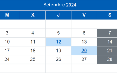 Calendari del Contribuent / Setembre 2024