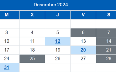 Calendari del Contribuent / Desembre 2024