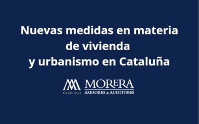 Nuevas medidas en materia de vivienda y urbanismo en Cataluña