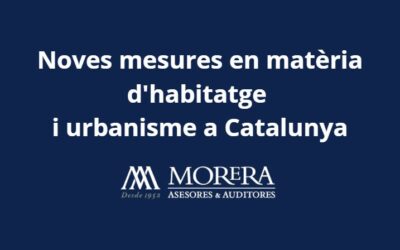 Noves mesures en matèria d’habitatge i urbanisme a Catalunya